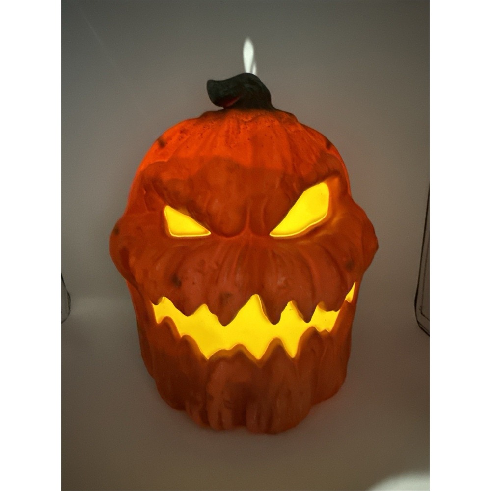 Angry Rotten Patch Pumpkin Jack-O-Lantern Home Accents Depot Halloween Spooky13"
